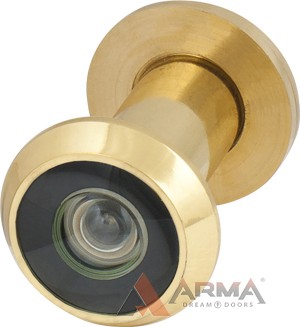 Глазок дверной Armadillo (Армадилло) пластиковая оптика DV1 GP золото SKIN PACK