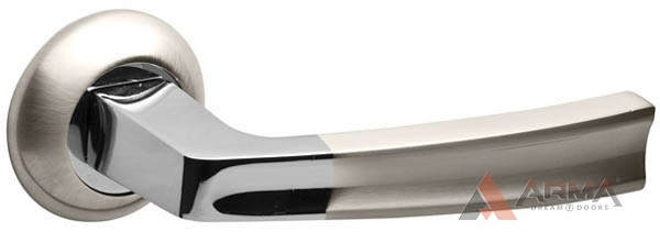 Ручка раздельная Fuaro (Фуаро) VOLT RM SN/CP-3 Матовый никель-хром