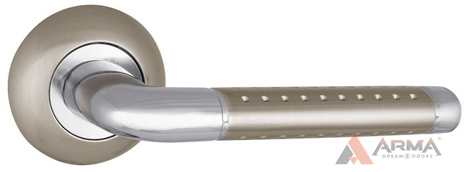 Ручка раздельная Punto (Пунто) LEX TL SN/CP-3 Матовый никель-хром 140 мм
